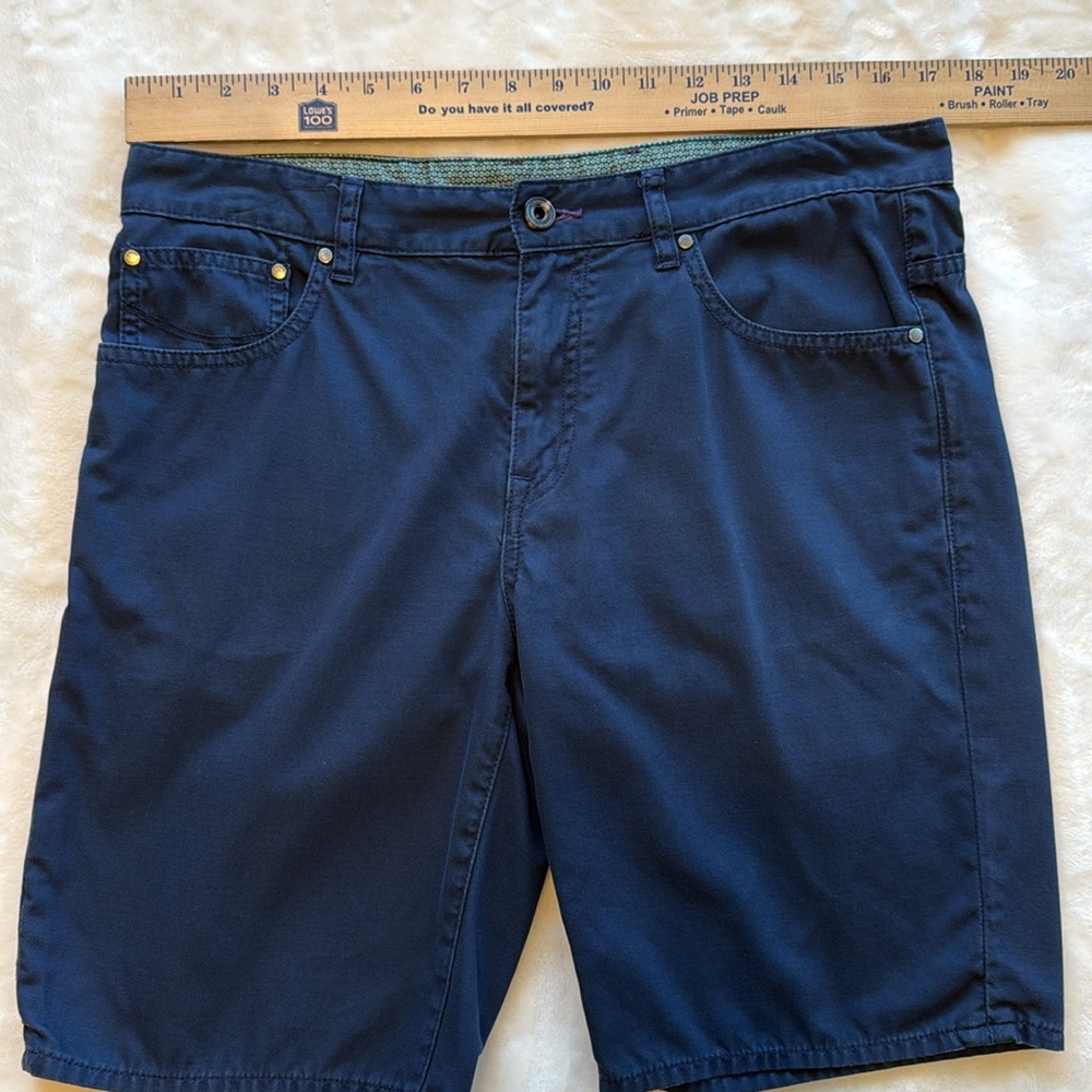 Ted Baker Men’s 5 Pocket Cotton Blue Shorts - Picture 8 of 13